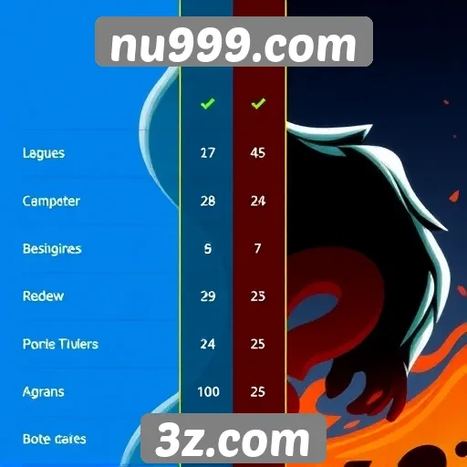 Comparação de jogos populares no nu999.com