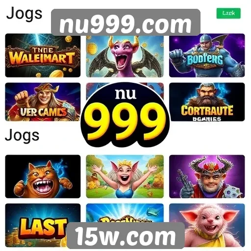 Variedade de jogos disponíveis no nu999.com